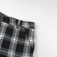 Black Vintage Plaid Pants - Thumbnail 3
