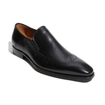 Handmade men black formal shoes, black moccasins shoes, leather shoes