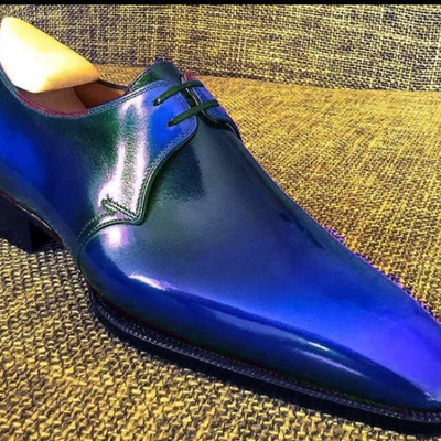 Men new style blue black shade leather chukka fashion formal shoes available