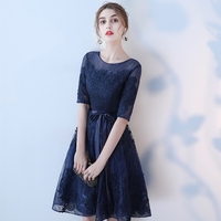 Cute lace short prom dress hoco dress - Thumbnail 1
