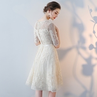 Cute lace short prom dress hoco dress - Thumbnail 4