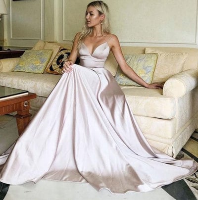 Spaghetti Straps Prom Dresses Under 100 for Women