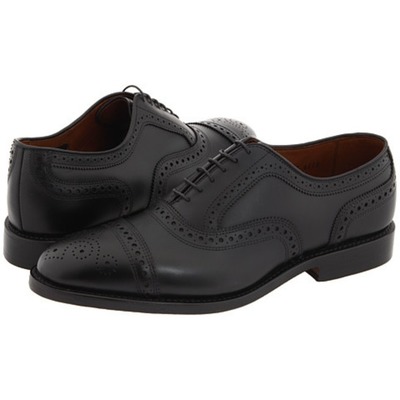Handmade oxford brogue style shoes, men leather shoes, black leather shoe