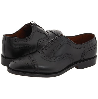 Handmade Oxford Brogue Style Shoes, Men Leather Shoes, Black Leather Shoe