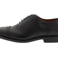 Handmade Oxford Brogue Style Shoes, Men Leather Shoes, Black Leather Shoe - Thumbnail 1