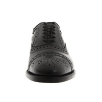Handmade Oxford Brogue Style Shoes, Men Leather Shoes, Black Leather Shoe - Thumbnail 2