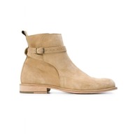 Handmade Beige Suede Leather Boots, Jodhpurs Boot For Men, Ankle Boots - Thumbnail 1