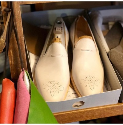 Handmade White New Leather Shoes, Men Dress Moccasin Shoes, Business Wear