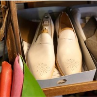 Handmade White New Leather Shoes, Men Dress Moccasin Shoes, Business Wear - Thumbnail 4