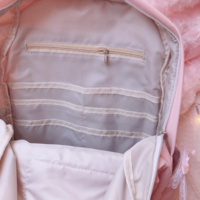 High Quality Japanese Pink Kawaii Backpack with Bow and Lace - Thumbnail 1