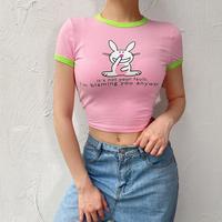 Bunny Pink Color Block Tee - Thumbnail 2