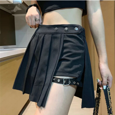 Harajuku gothic black skirt