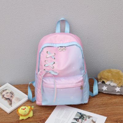 Kawaii gradient backpack school bag