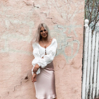 Satin Elegant Long Sleeve Blouse - Thumbnail 1