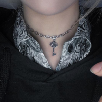 Free Shipping-VINTAGE KEY NECKLACE - Thumbnail 1