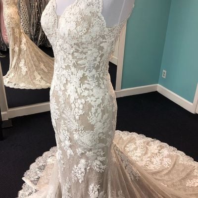 Beautiful lace mermaid cheap wedding dresses