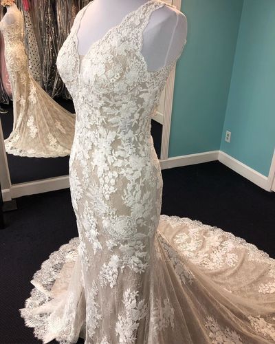 Beautiful Lace Mermaid Cheap Wedding Dresses