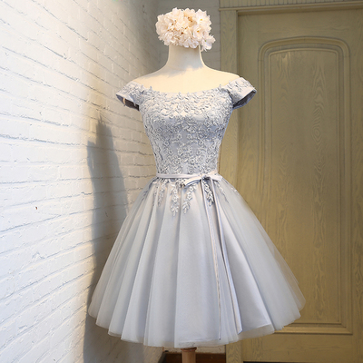 Cute lace short prom dress homecoming dress