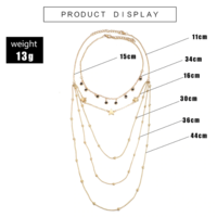 Elegant Star Charmed Necklace - Thumbnail 1