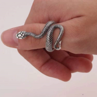Adjustable Vintage Snake Ring - Thumbnail 1