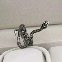 Adjustable Vintage Snake Ring - Thumbnail 4