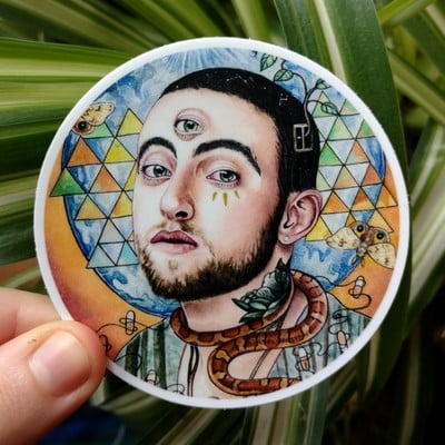 Original "mac miller" vinyl sticker 