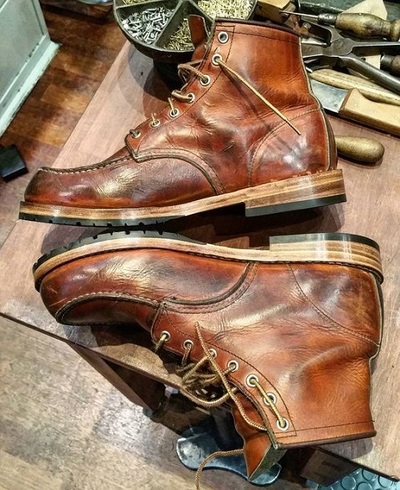 Handmade tan brown ankle leather boots, Men lace up boots, Stylish casual ankle boot