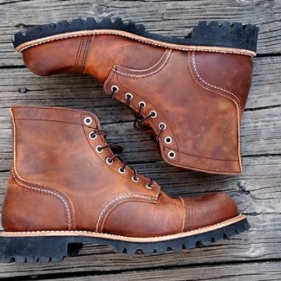 New handmade tan brown ankle leather boots, men lace up boots, stylish casual ankle boot - Thumbnail 3