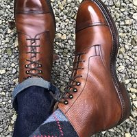 New Handmade brown tan ankle leather boots, Men lace up boots, Stylish casual ankle boot - Thumbnail 4