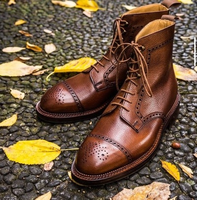  Handmade brown tan ankle leather boots, Men lace up boots, Stylish casual ankle boot