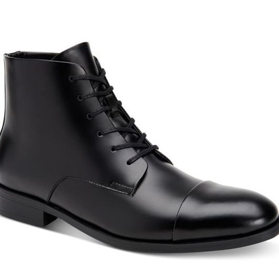 New handmade men’s black ankle formal casual boots - Thumbnail 4