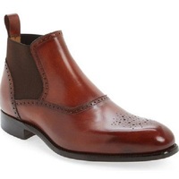 New Handmade Men Brown Chelsea boots, Men ankle boots, Men leather boots - Thumbnail 1
