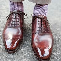 Handmade Men's Best Leather Oxfords Shoes, Custom Made Formal Shoes - Thumbnail 1