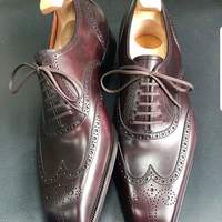 Best Handmade Men's Ox Blood Brogue Oxfords Leather Dress Formal leather Shoes - Thumbnail 1