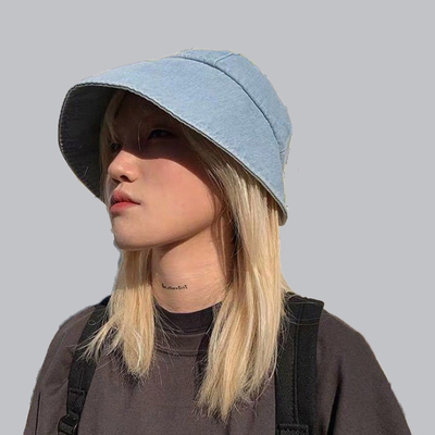 Free Shipping-DENIM BUCKET HAT