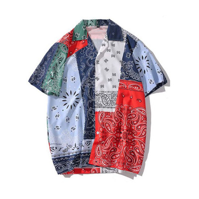 Vintage color block paisley shirt - Thumbnail 5