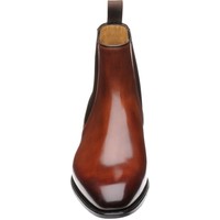 Luxury Brown Chelsea With Elastic Panel Back Pull Pure Leather Boots For Men - Thumbnail 1