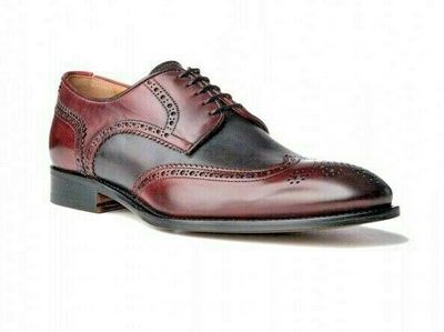  Men's Icing Leather Detail on the Edges Shoes Custom Dress for