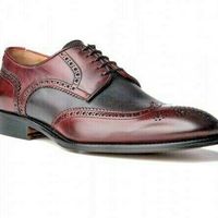  Men's Icing Leather Detail on the Edges Shoes Custom Dress for - Thumbnail 1