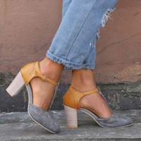Stylish Round Toe Platform Sandals - Thumbnail 1