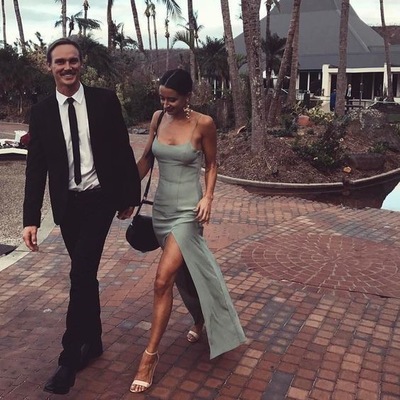 Sexy spaghetti straps slit side prom dresses under 100 - Thumbnail 5