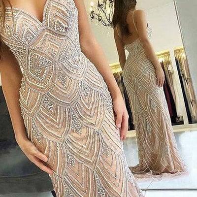 Luxurious sheath long prom dresses  - Thumbnail 2