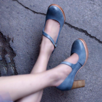 Classy Vintage Design High Heel Shoes - Thumbnail 2