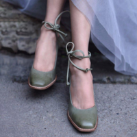 Chic Vintage Style Patent Leather High Heels Shoes - Thumbnail 1