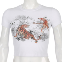 Free Shipping-TIGER CROP TOP - Thumbnail 3