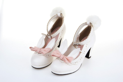 Cute Bunny Ears High Heels Fashion Shoes