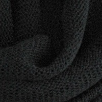 Black Knitted Infinity Scarf - Thumbnail 1