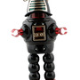 Retro Tin Planet Robot Collectible - Red or Black-2