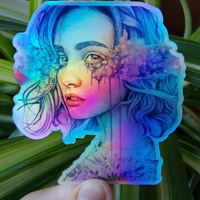 "untitled" holo sticker 