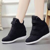 Platform Casual Wedge Sneaker Shoes - Thumbnail 4
